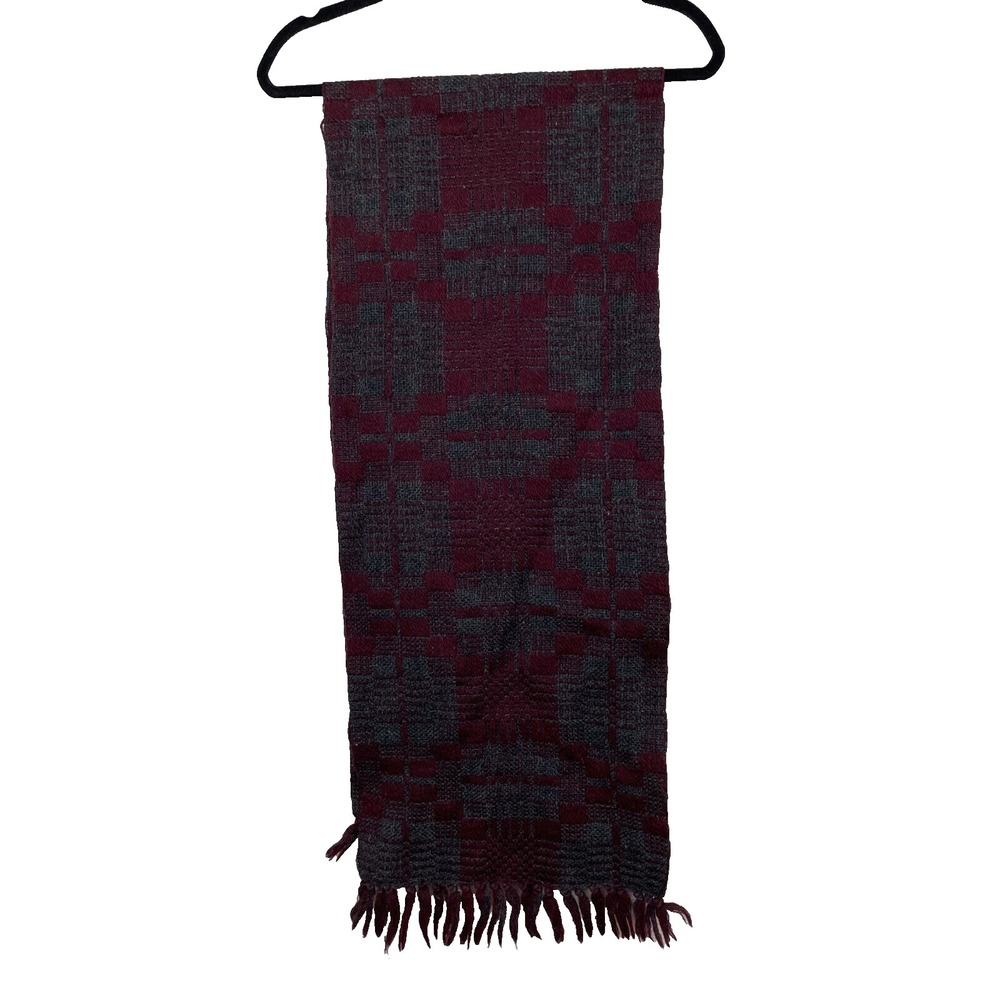 Prima Maglia Hand Loomed Wool Geometric Multicolored‎ Scarf Unisex